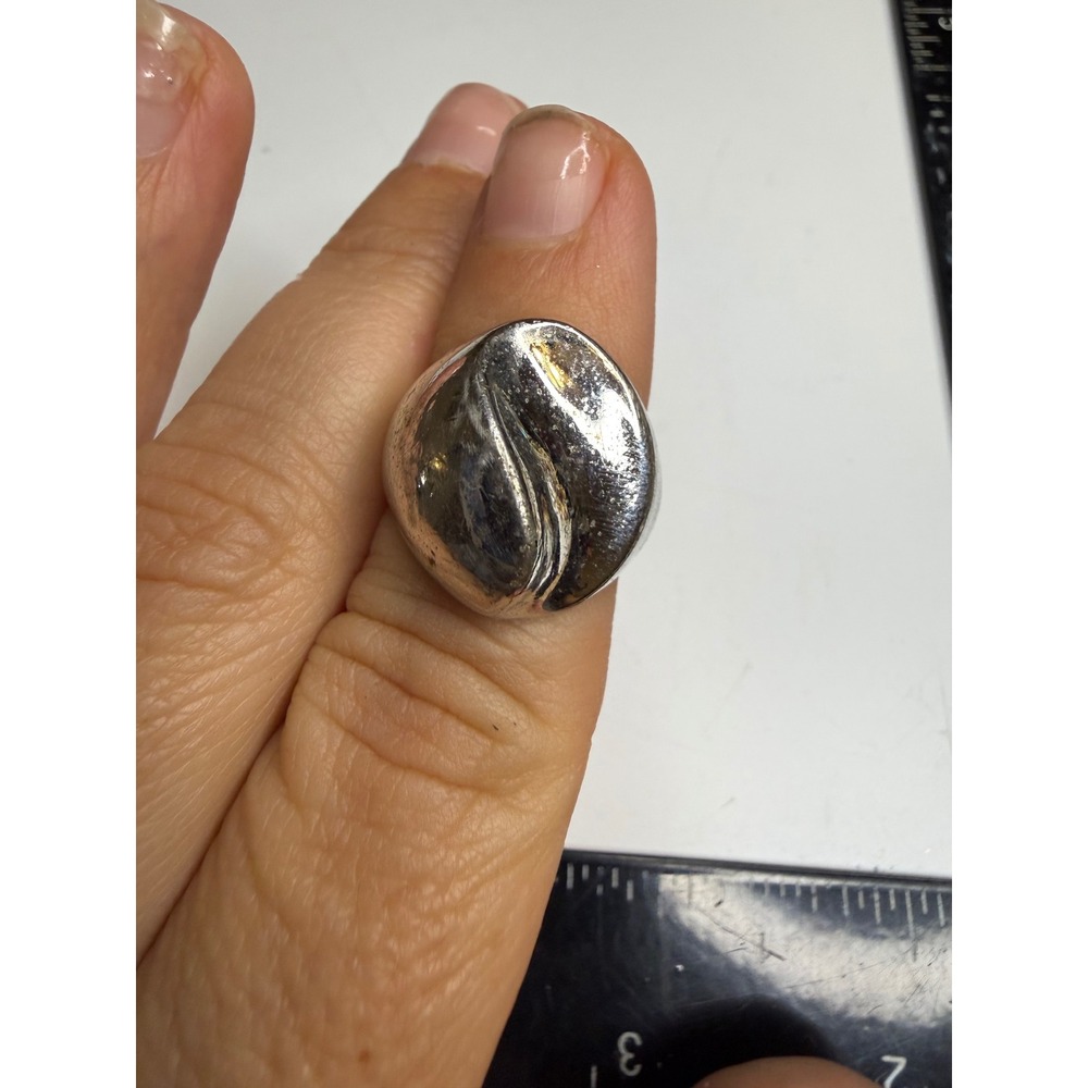 Esposito Sterling Silver Abstract Dome Statement Ring Size 6.5